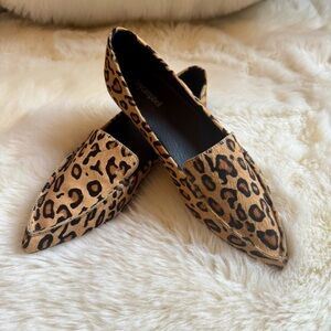 Like New - Jeffrey Campbell Leopard Haircalf Loafers - Chic Flats - 6.5